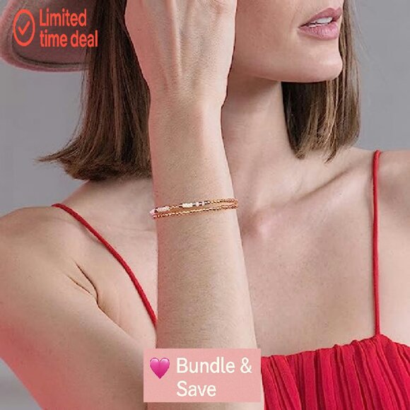 Adjustable Morse Code Bracelet Inspirational Gift Women - Picture 4 of 8